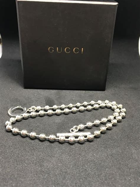 gucci choker silver|Altro.